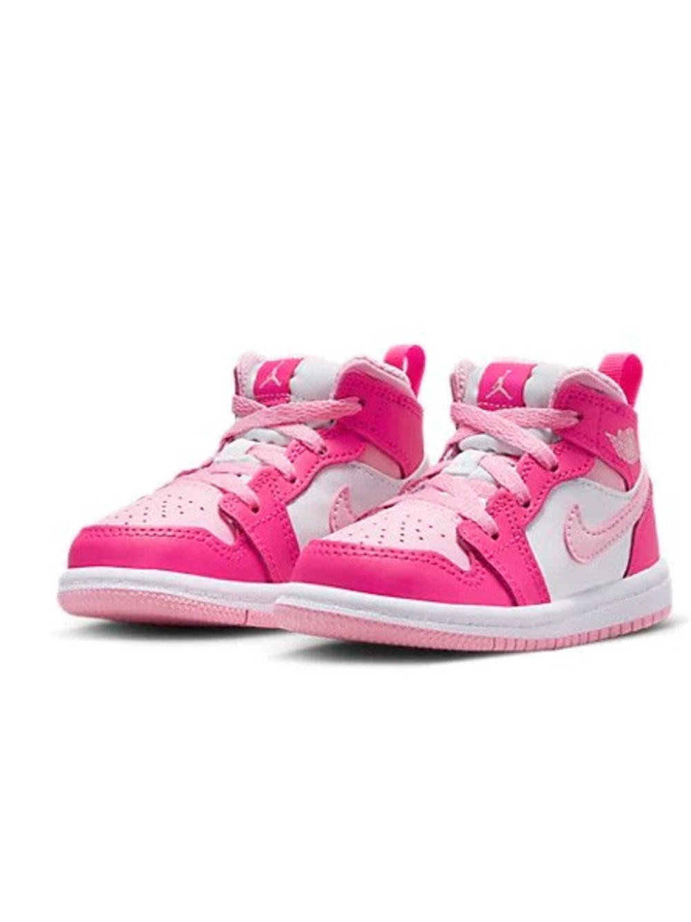 Air Jordan 1 Mid 'Fierce Pink' toddler Sneakers